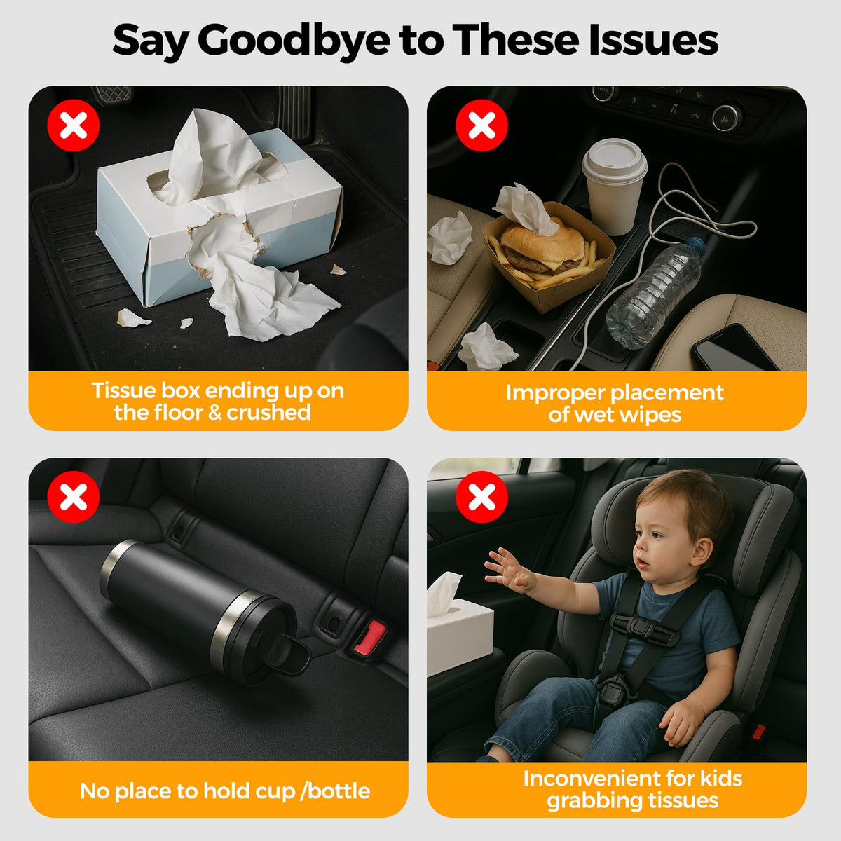KZBHHP organizer in use with kids keeping snacks and toys within reach
