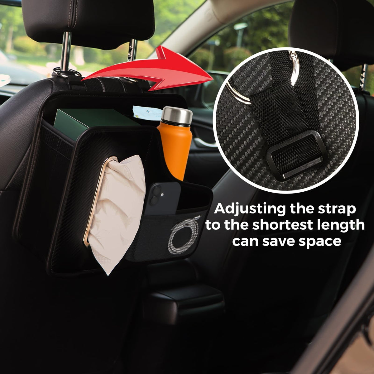 KZBHHP metal-ring straps and attachment hardware for quick, stable installation
