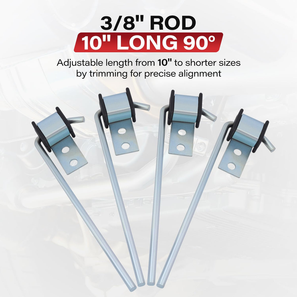 KZDAZ rod galvanized finish detail resisting rust for long-lasting use