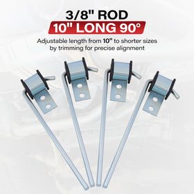 KZDAZ rod galvanized finish detail resisting rust for long-lasting use