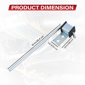 KZDAZ rods beside ruler showing 10 inch length for correct sizing
