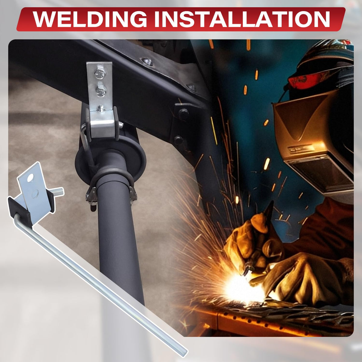 KZDAZ rod with pre-drilled holes ready for welding and easy mounting