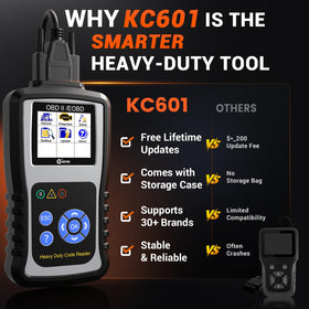 kzyee kc601 live data screen displaying engine parameters for quick troubleshooting