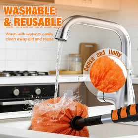 LAANPOLE duster cleaning ceiling fan blades reducing ladder use