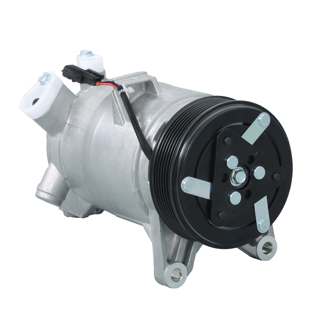 labwork front view of compressor showing mounting points and reliable fit