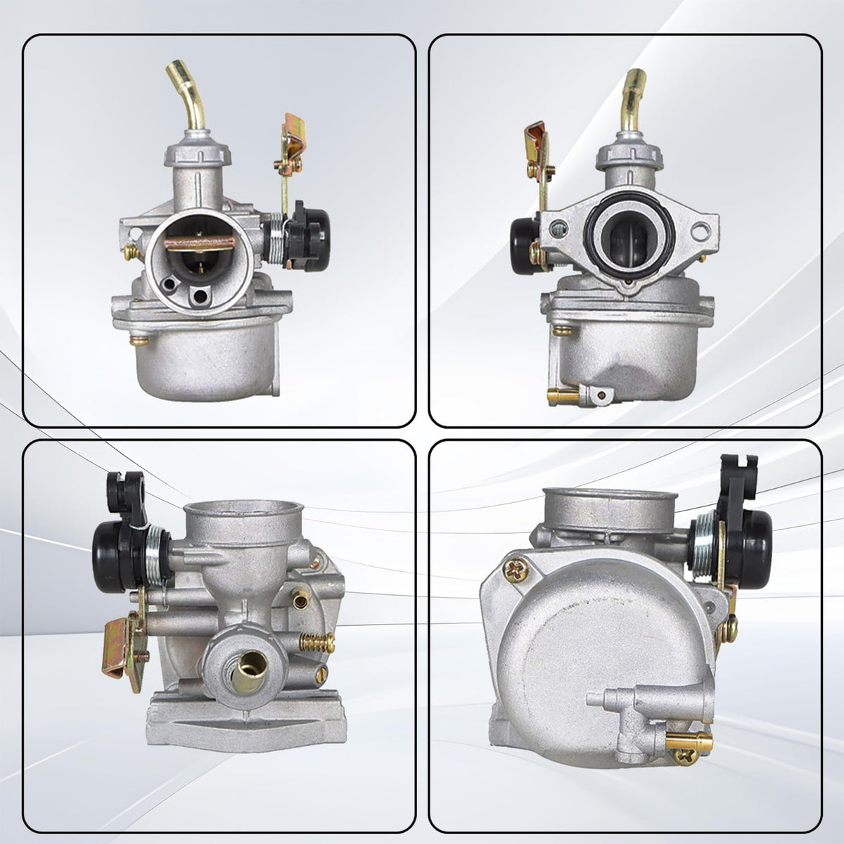labwork carburetor fuel inlet detail showing compatible connection benefit
