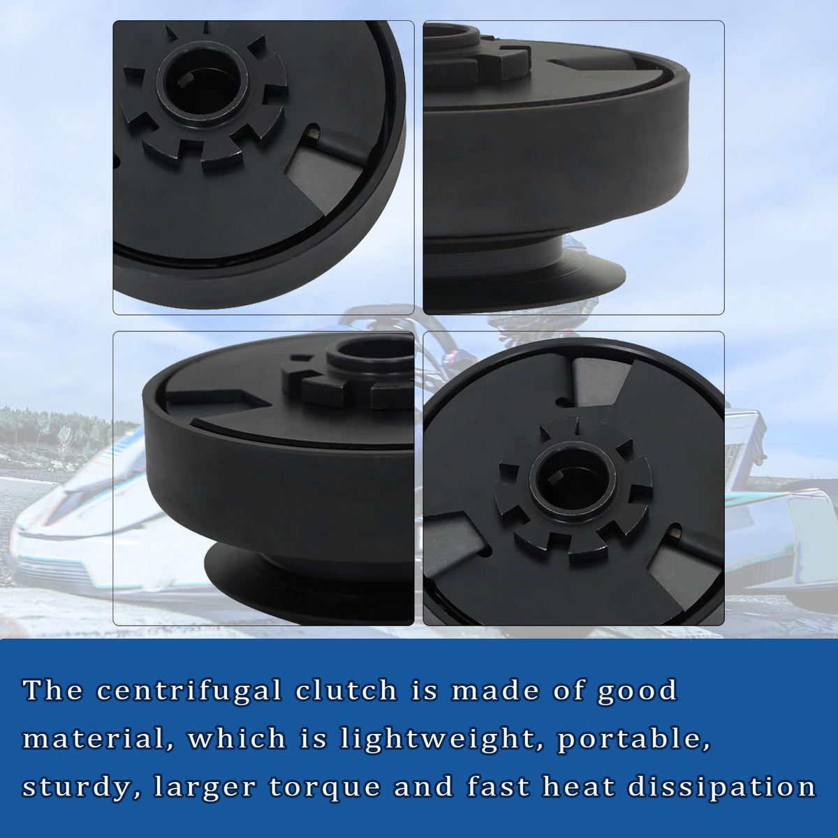 labwork clutch mounted on shaft demonstrating secure engagement