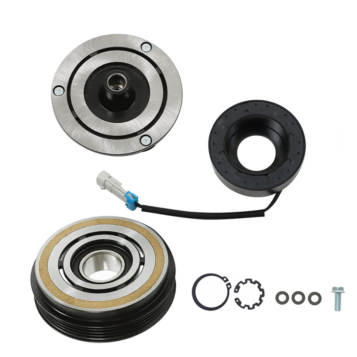 labwork front view of coil assembly showing exact bolt pattern and fit benefit