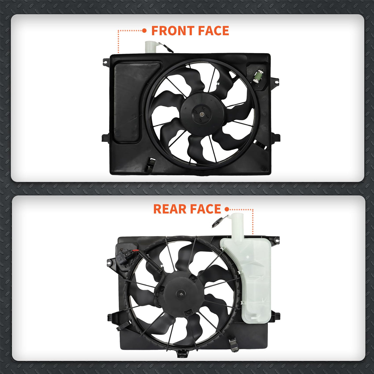 labwork installed in an engine bay, restores radiator and condenser airflow effectively