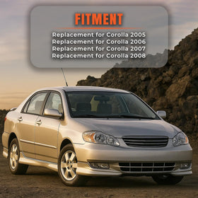 labwork installed on Corolla displaying improved road visibility and style