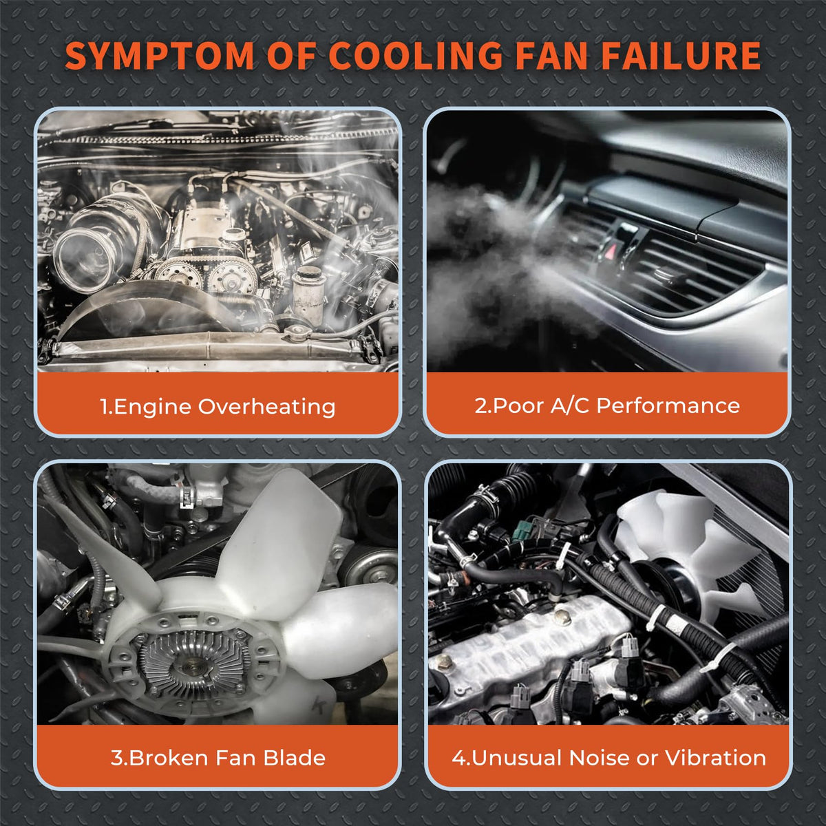 labwork lifestyle garage setting showing a mechanic installing the fan