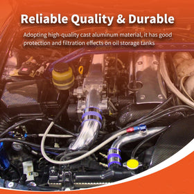 labwork oil pan compatibility label listing part numbers, simplifies correct selection