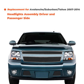 labwork passenger side headlight close-up showing black housing durability