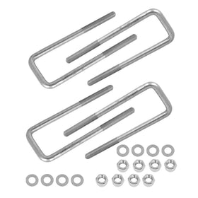 labwork front view of four square U-bolts showing fit and finish benefit