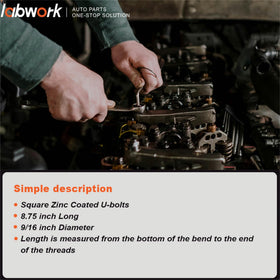 labwork U-bolts clamping a leaf spring demonstrating secure mounting benefit