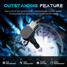lacarier coils installed on engine demonstrating direct-fit replacement and improved performance