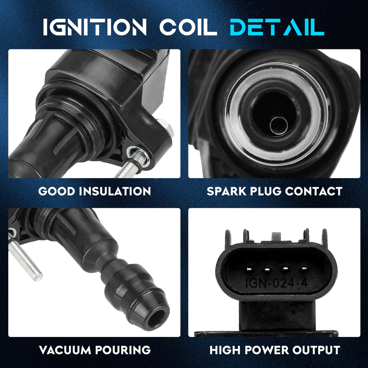 lacarier ignition coil close-up highlighting durable construction and reliable spark output