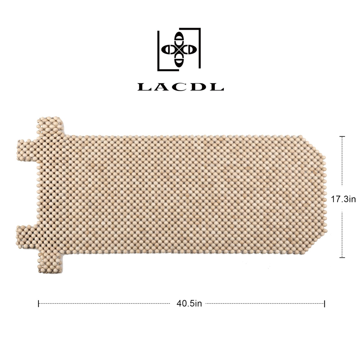 LACDL seat cover straps and fastener detail showing secure anti-slip attachment