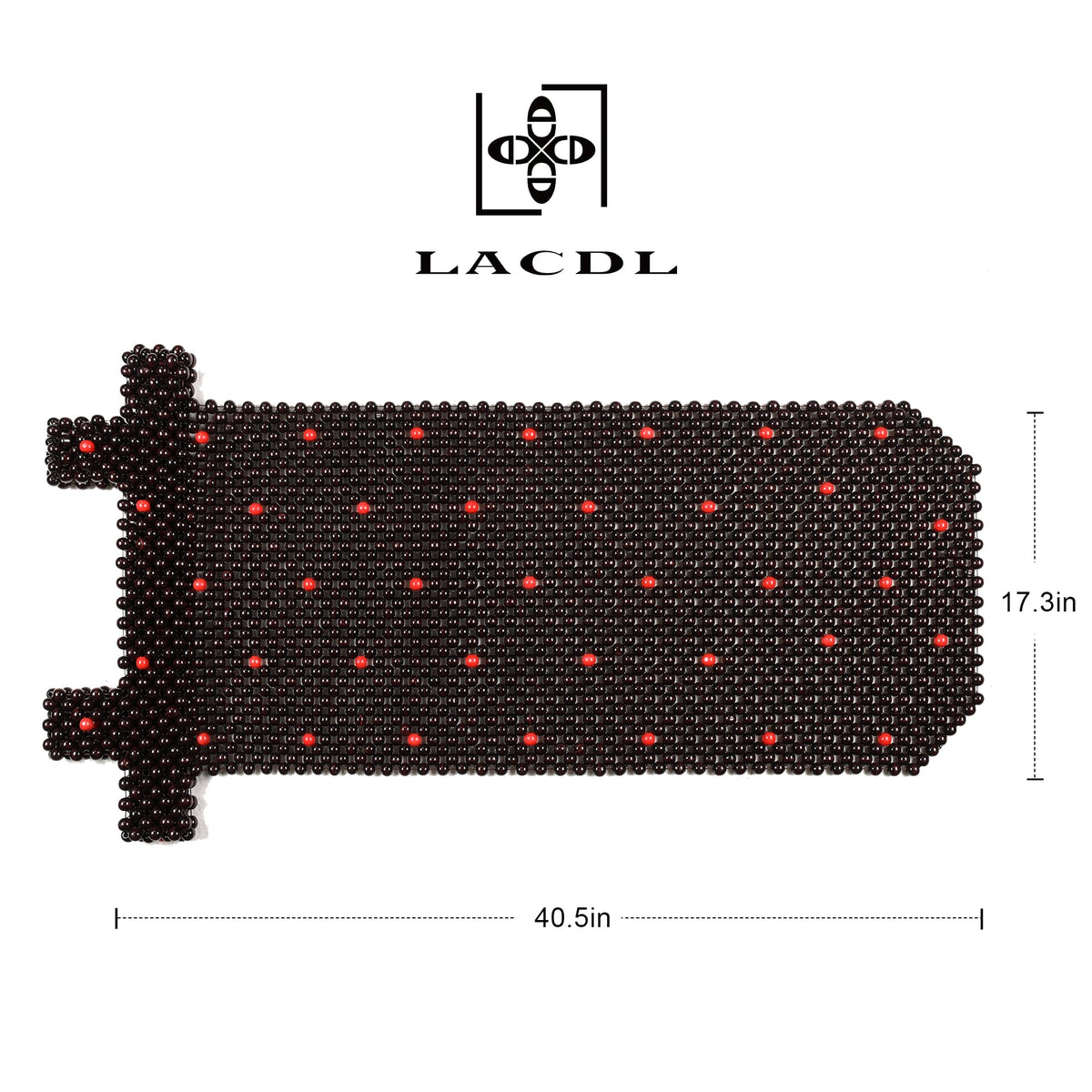 LACDL elastic strap and plastic buckle detail for secure non slip fit