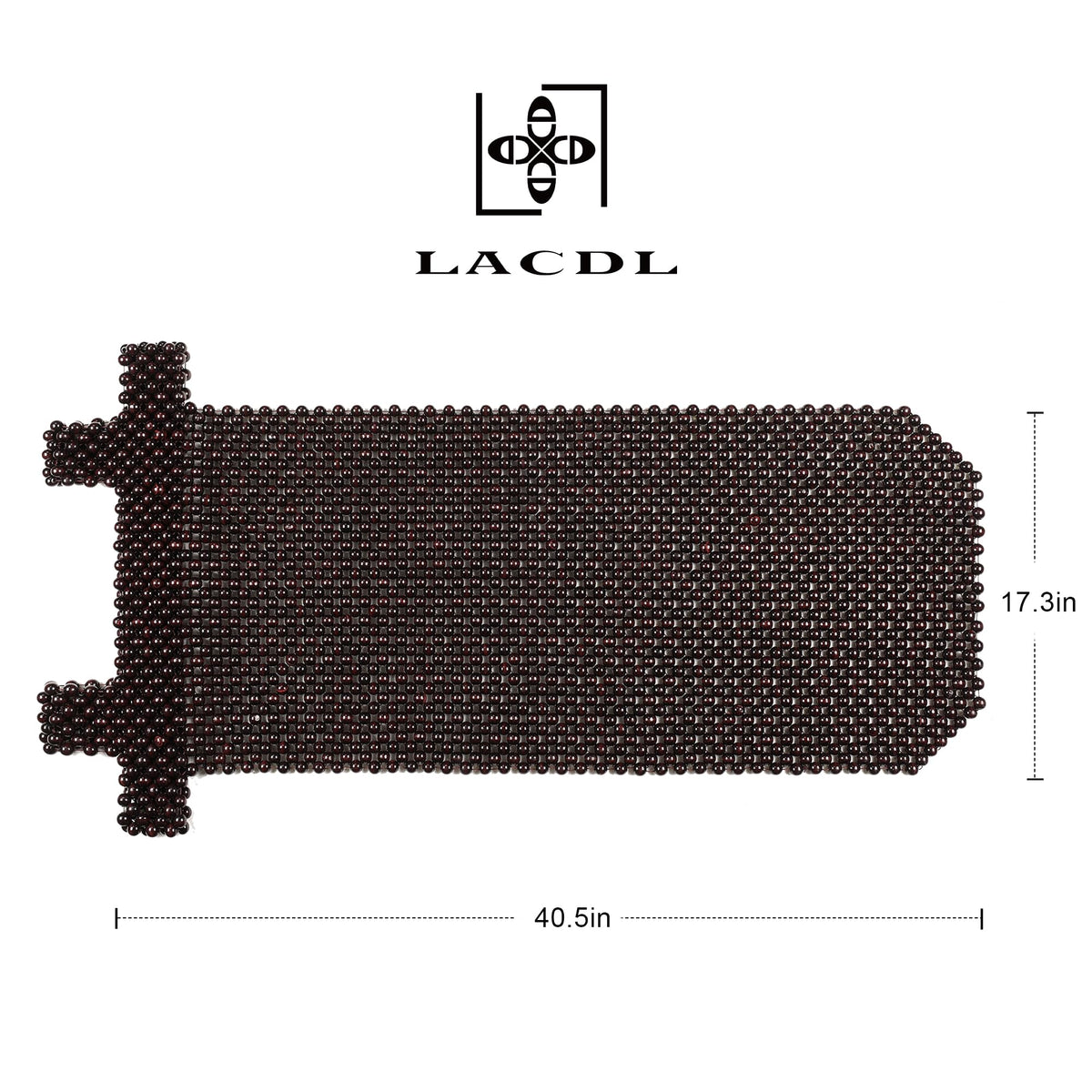 LACDL elastic straps with plastic buckle detail ensuring secure anti-slip fit