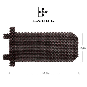 LACDL elastic straps with plastic buckle detail ensuring secure anti-slip fit