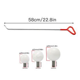 LadyRosian detachable taper heads close detail showing rubber and metal tip options to protect paint