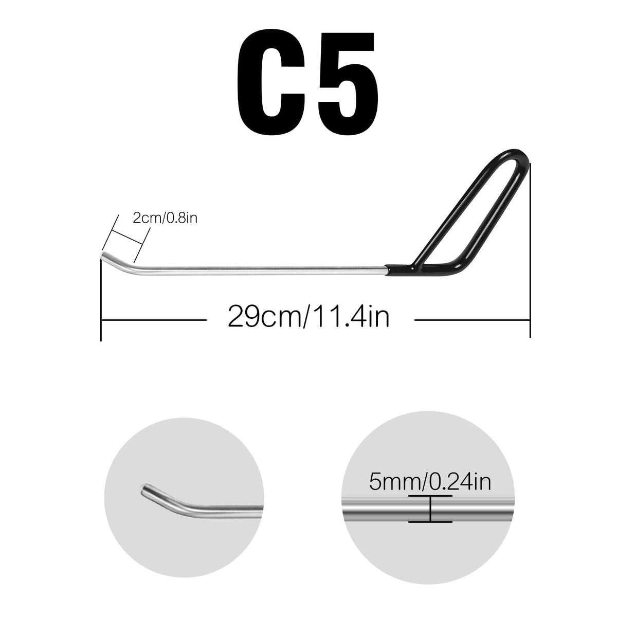 LadyRosian rubber handle grip detail promoting comfort and control