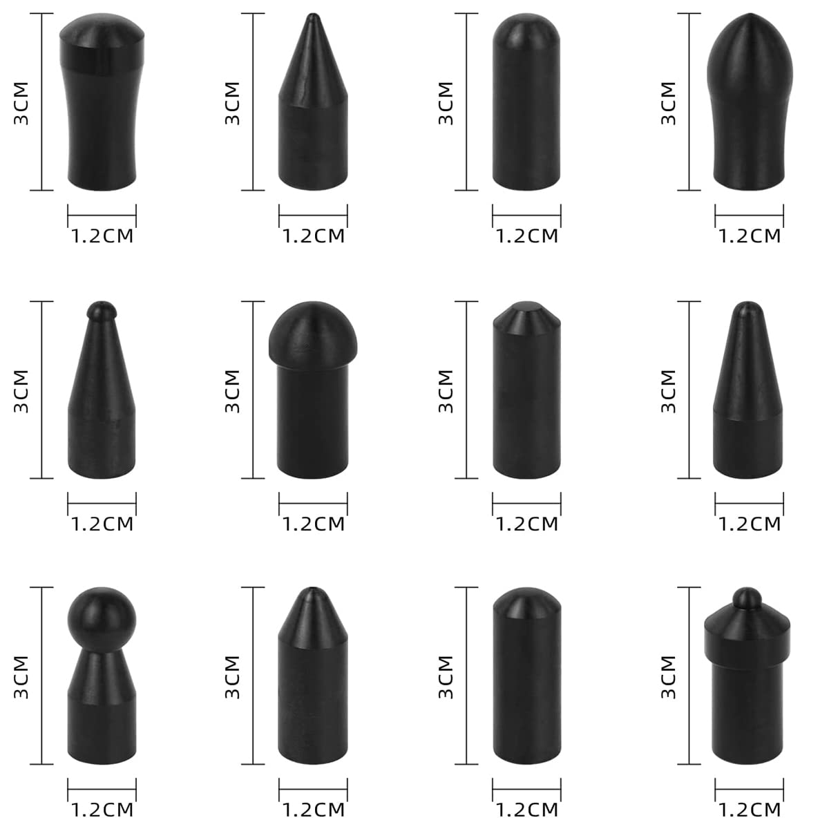 LadyRosian rubber handle texture view emphasizing ergonomic grip and reduced hand fatigue