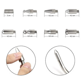 LadyRosian rods next to ruler for scale showing compact sizes and easy transport