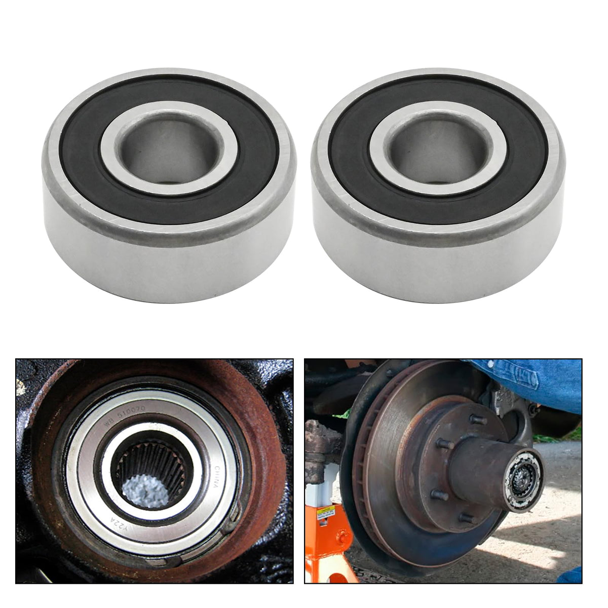 laffoonparts bearing beside ruler showing 3/4 inch bore for accurate sizing benefit