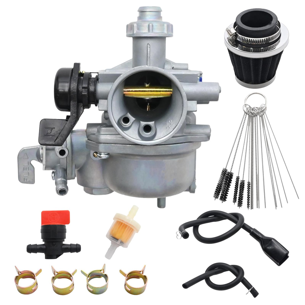 laffoonparts carburetor installed on Honda TRX90 demonstrating restored throttle