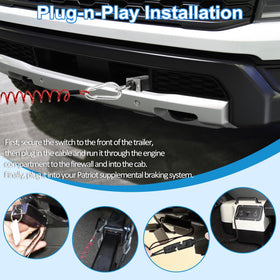 LAIKOU breakaway installed on trailer front demonstrating easy mounting