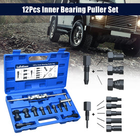 LainKeen in-use extracting a wheel bearing from hub showing time-saving application