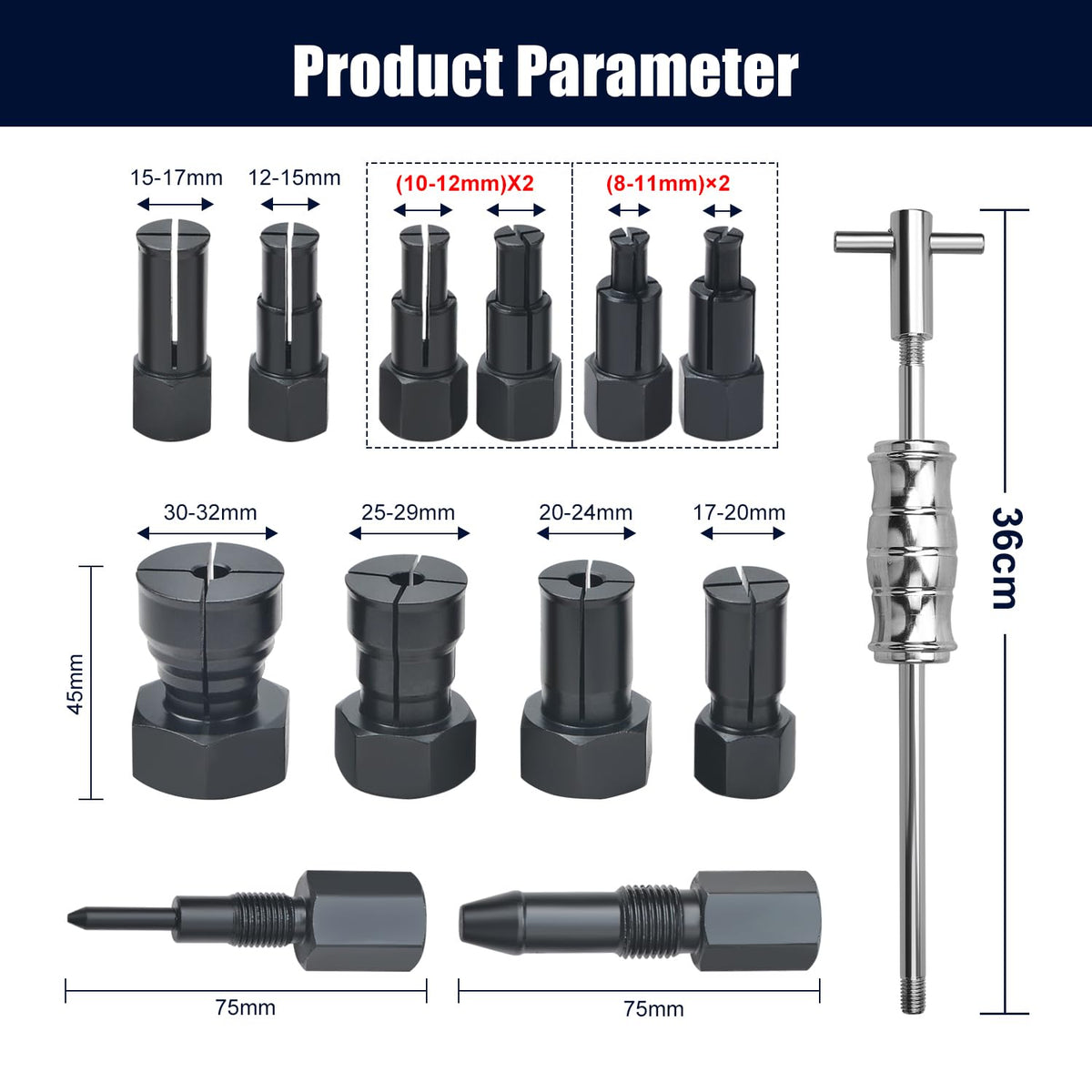 LainKeen slide hammer detail demonstrating robust impact control for extraction
