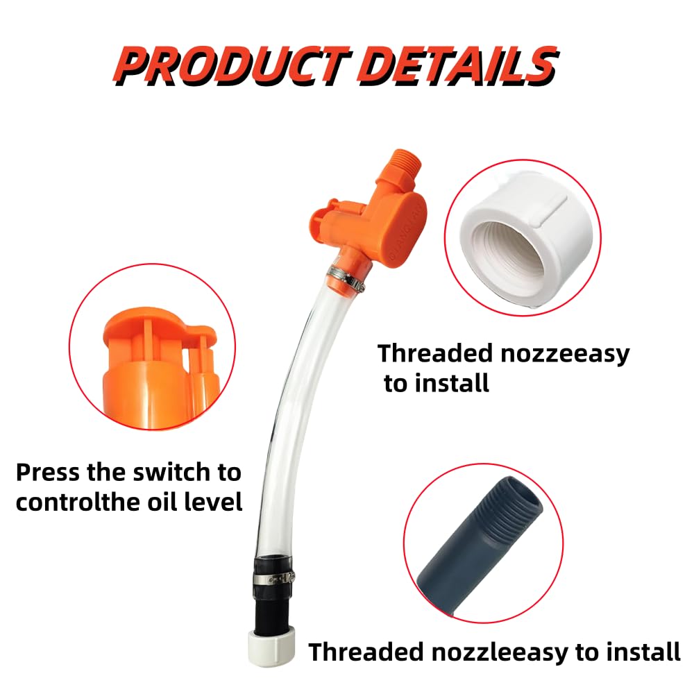 LAIQIANCAI nozzle dispensing into motorcycle tank for controlled transfer