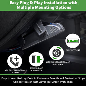 LAJBZ installed under dash in truck, convenient driver access benefit