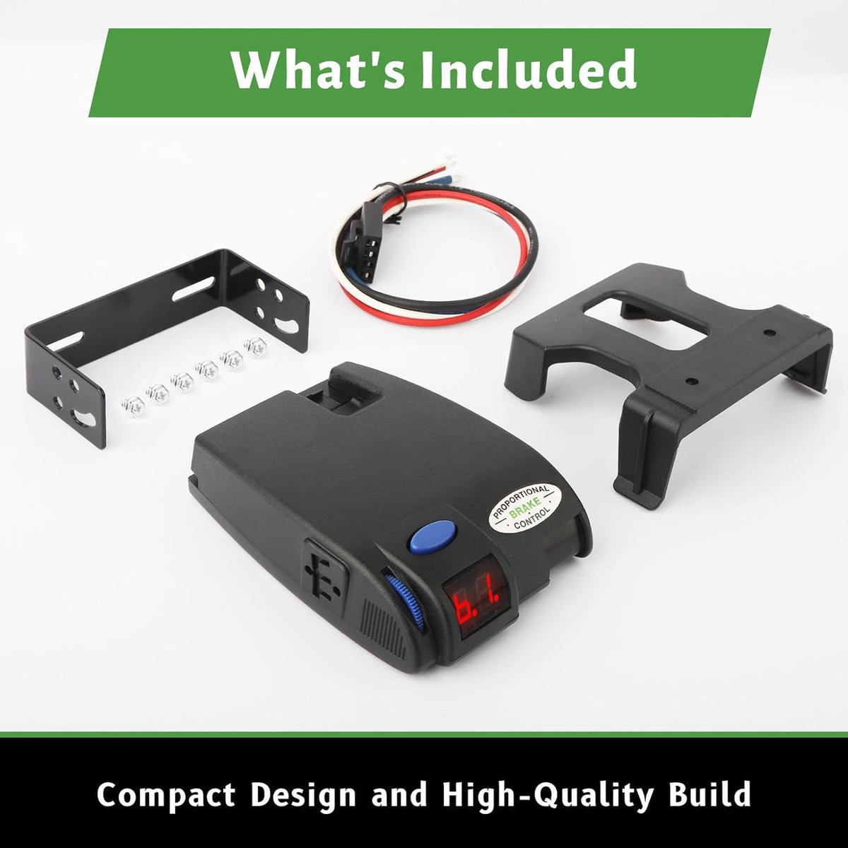 LAJBZ next to ruler for scale, compact design fits tight dash spaces