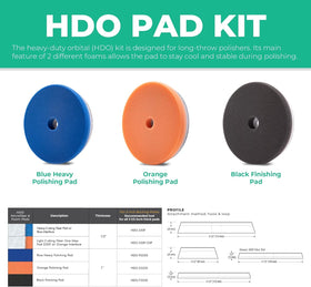 Lake Country orange pad back with hook-and-loop fastening for secure attachment