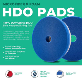 Lake Country tapered edge detail preventing pad rolling and reducing haze