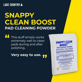 Lake Country pad washer with packet used, speeding up cleaning cycles