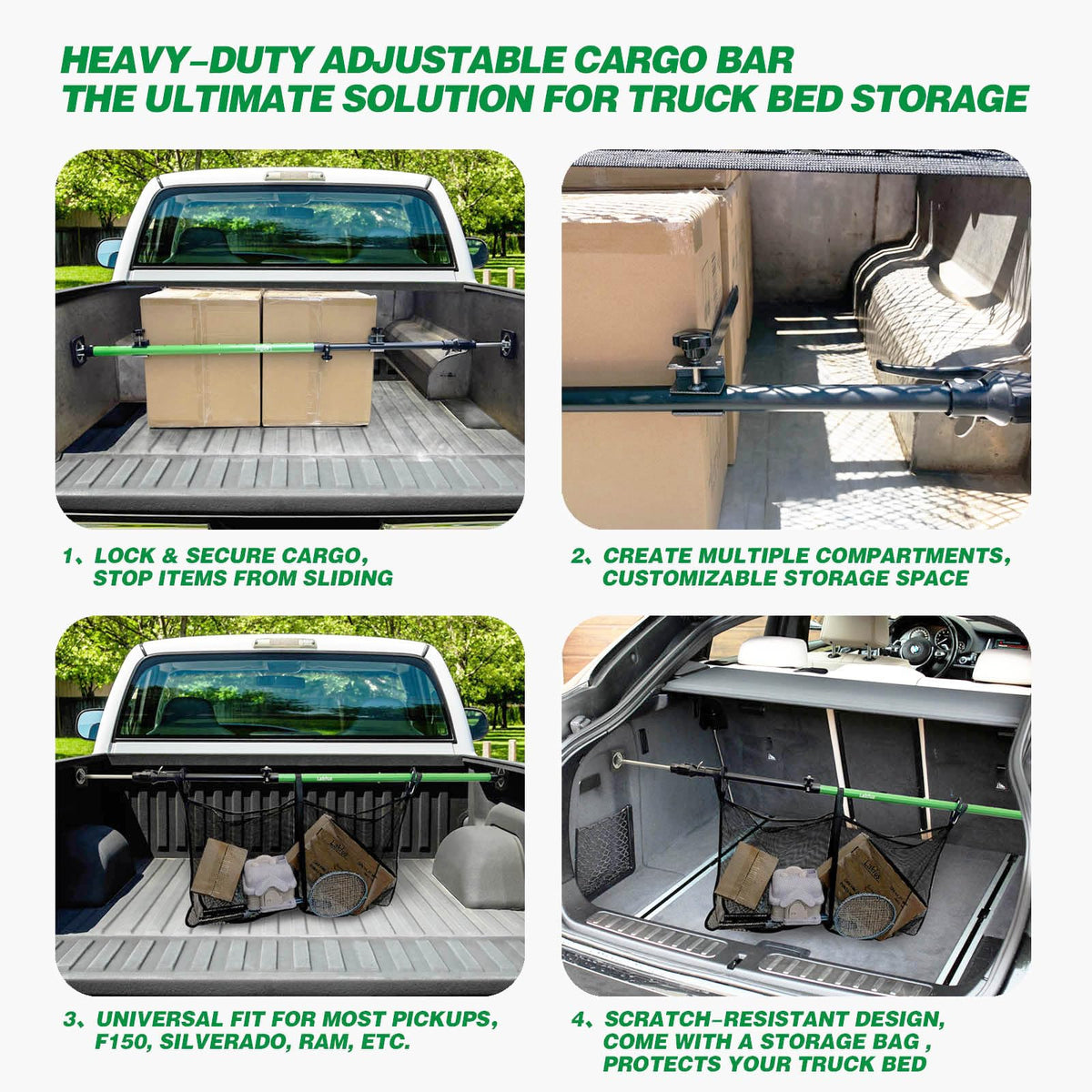Lakfus cargo net securing small items and preventing rolling