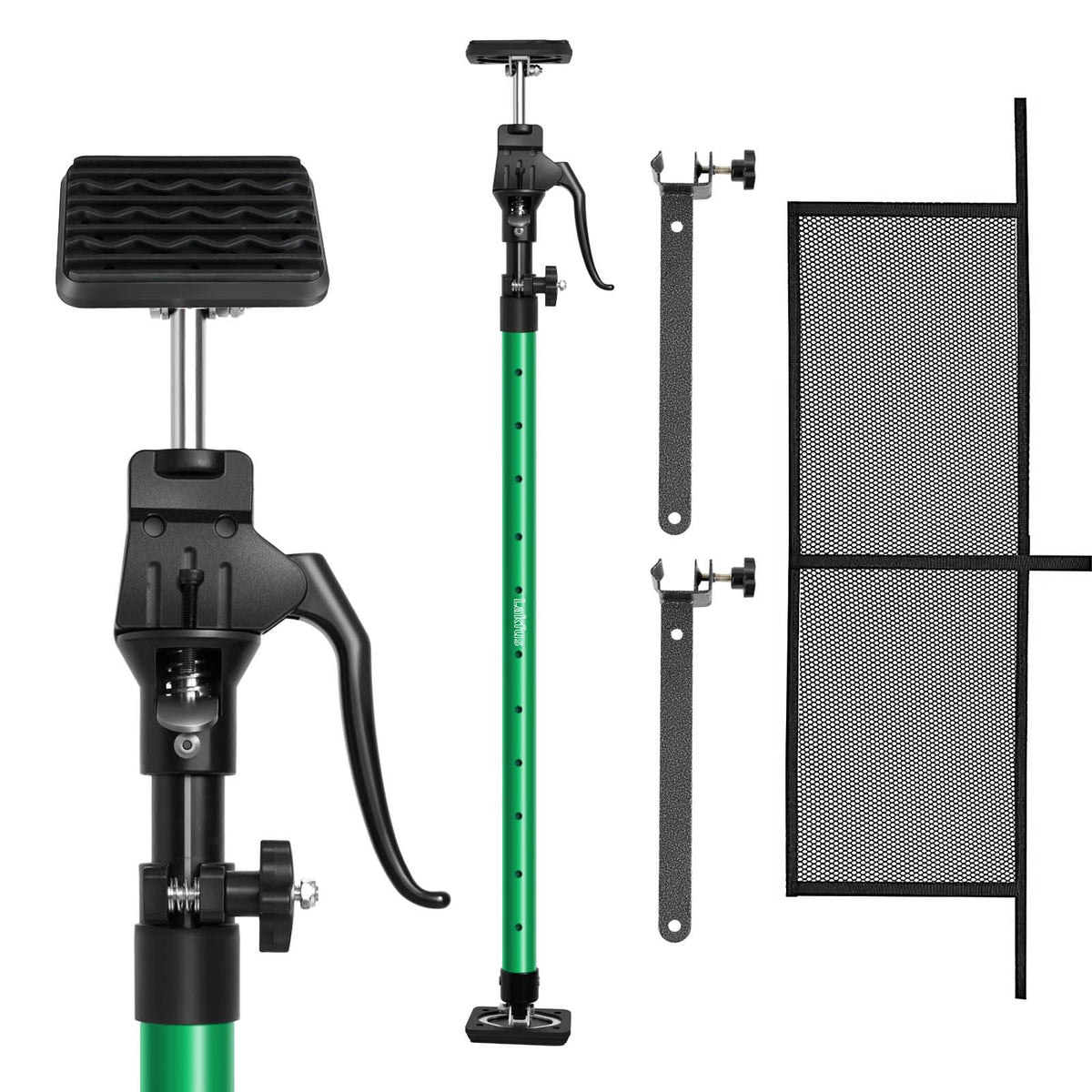 Lakfus front view cargo bar installed in truck bed preventing movement