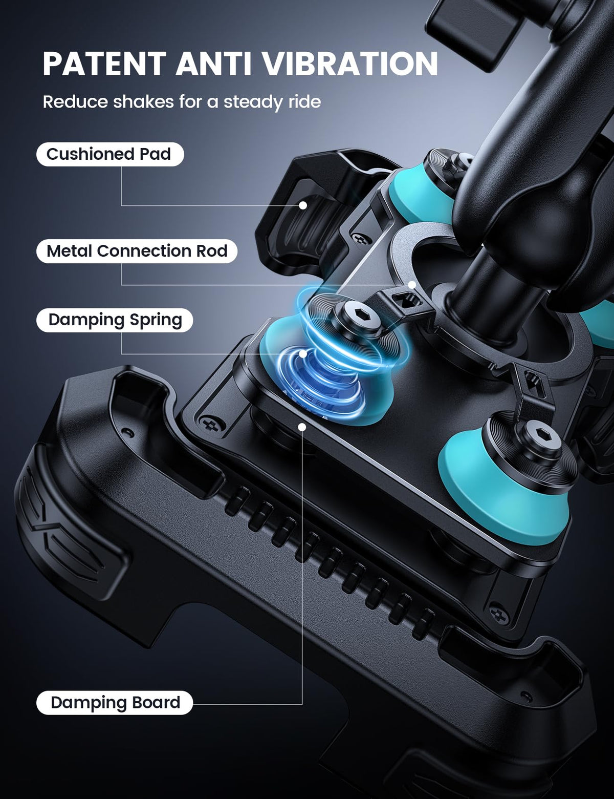 Lamicall metal 720° adjustment arm demonstrating flexible viewing advantage