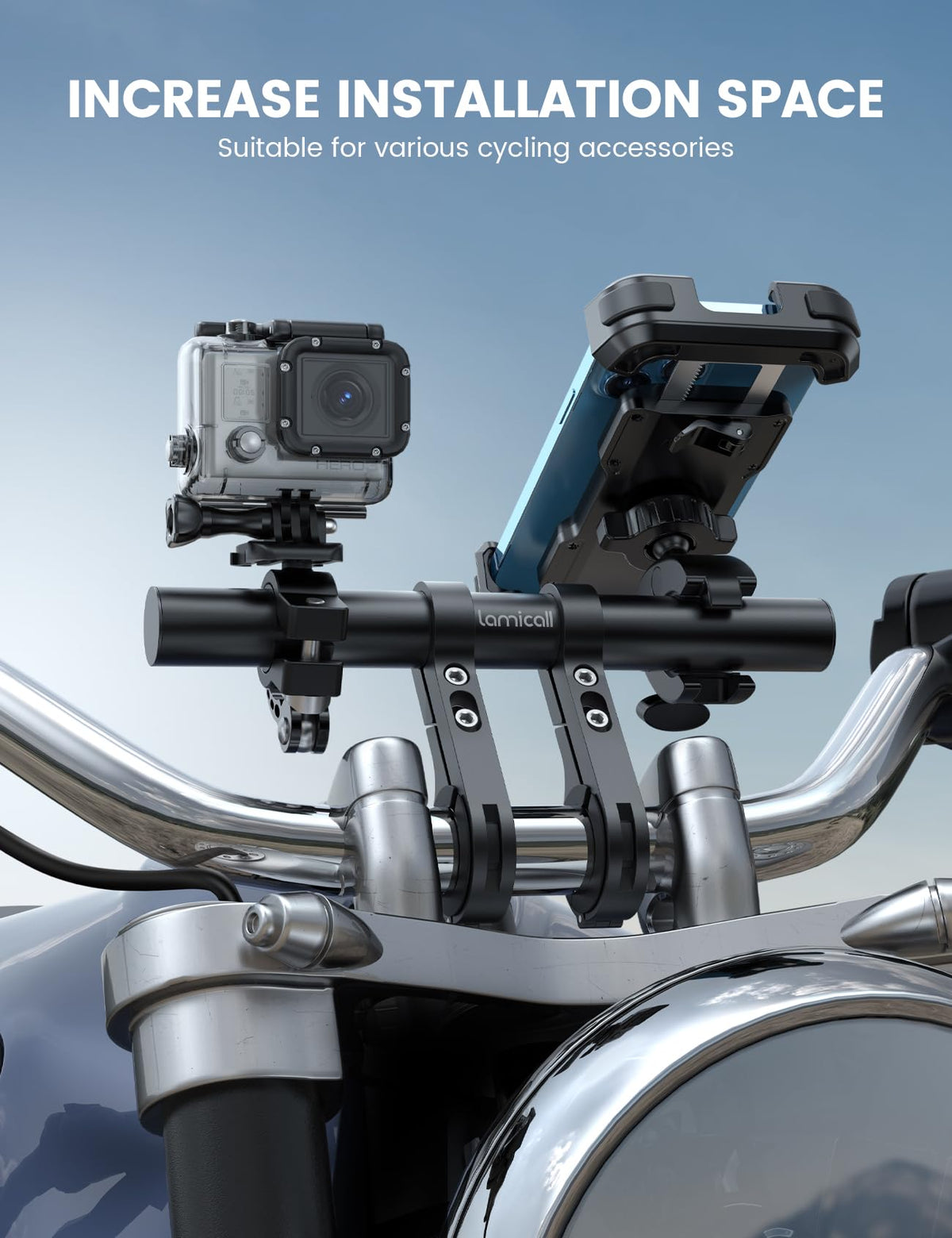 Lamicall clamp close-up showing reinforced clamp for secure attachment and stability
