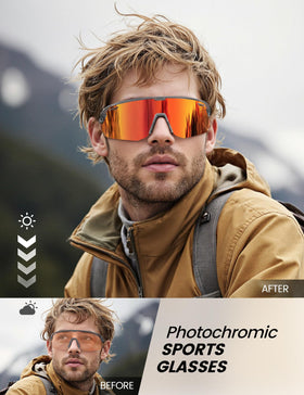 lamicall closeup of photochromic lens demonstrating adaptive tinting benefit