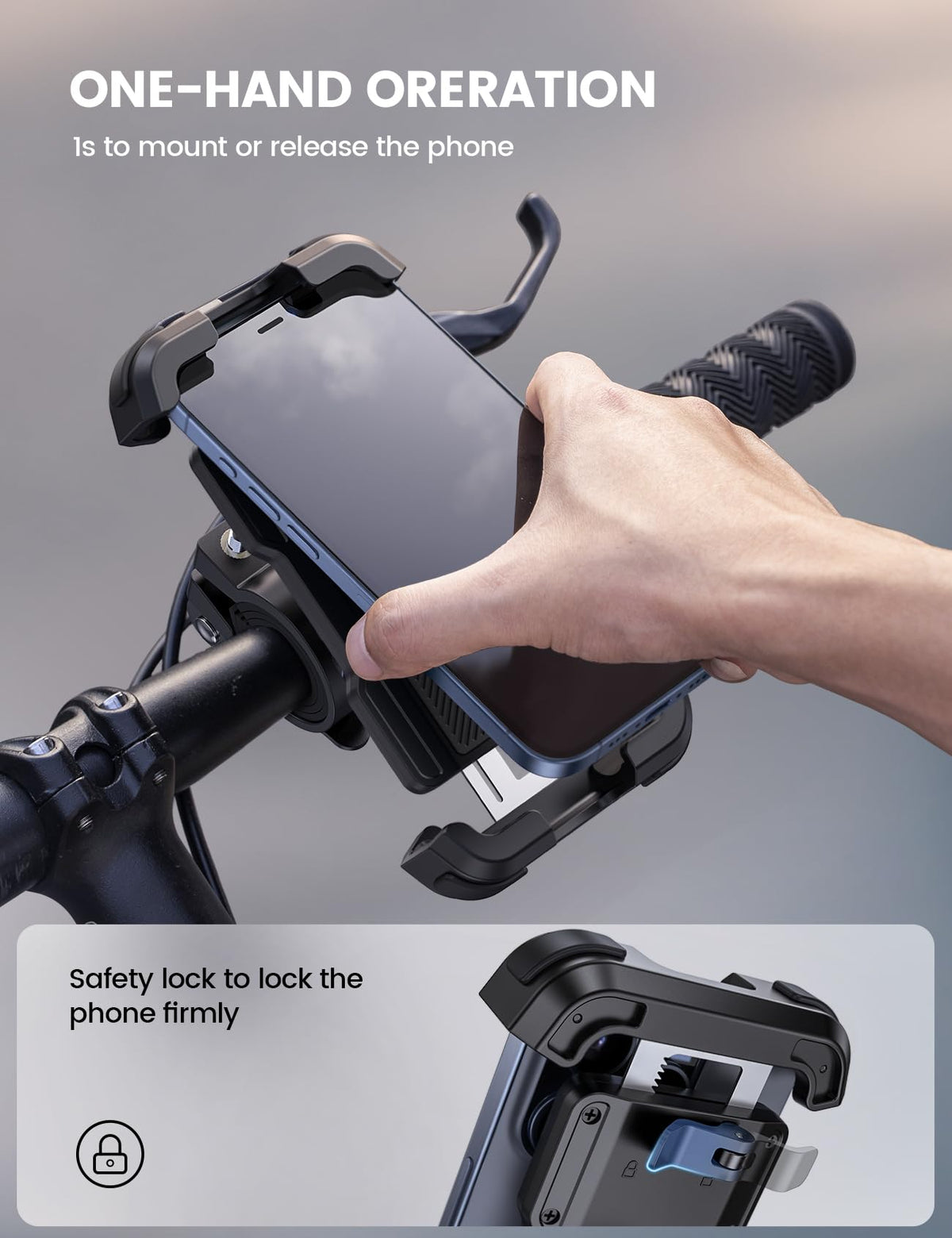 Lamicall silicone pad close-up protecting phone and reducing vibration