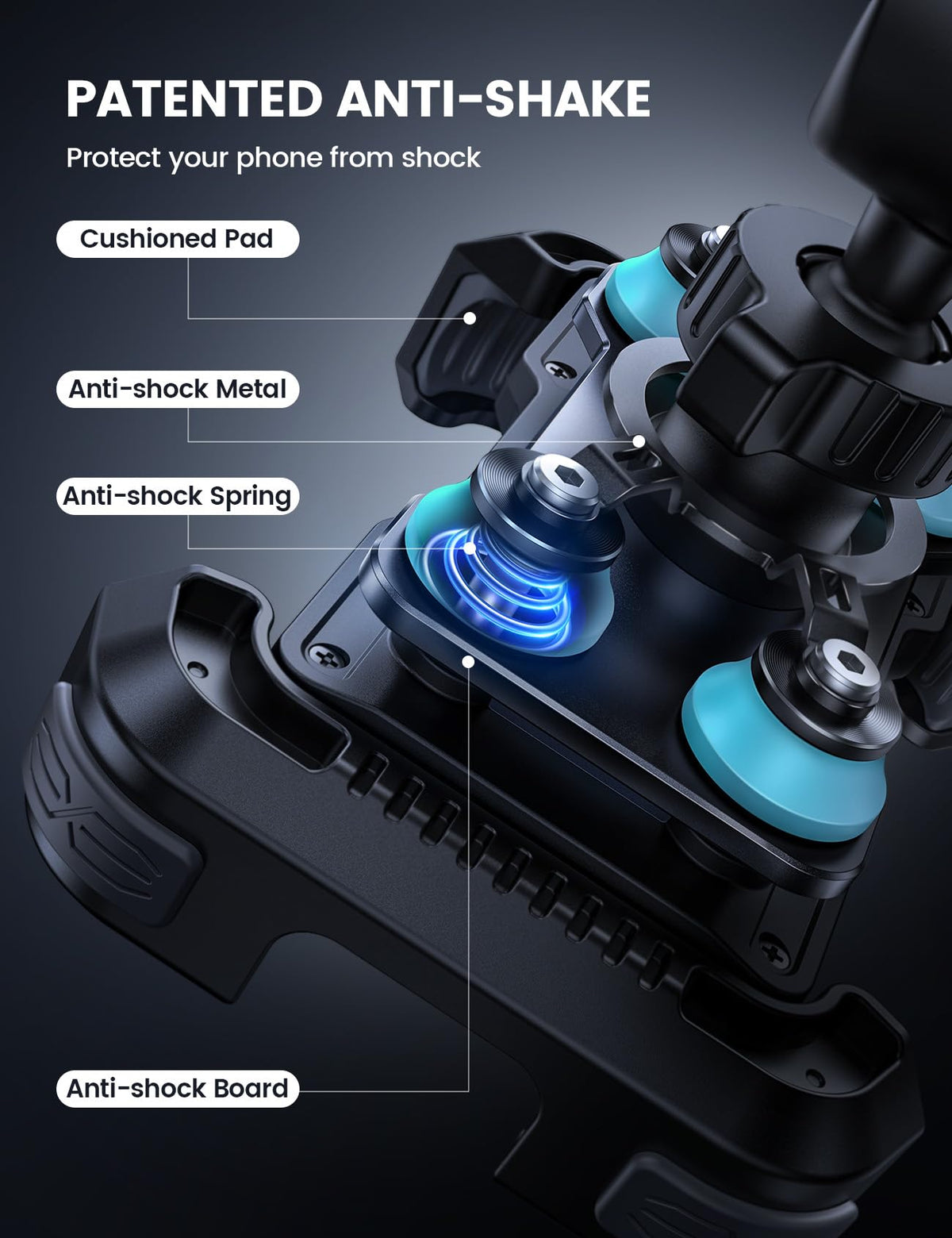 Lamicall corner silicone pads detail protecting phone edges and preventing scratches