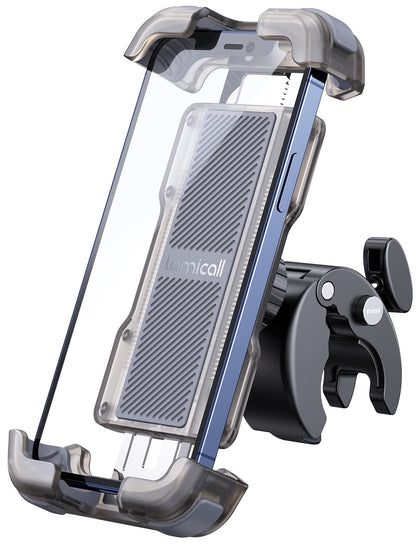 Lamicall front view of mounted holder showing secure fit