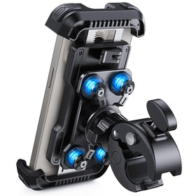 Lamicall front view mounted on handlebar showing secure hold and visibility