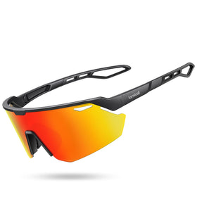 Lamicall front view showing sleek frame and wide polarized lens benefit clearer vision